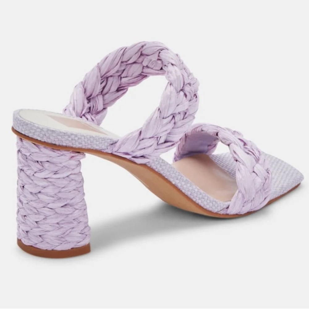 Dolce Vita Women's Paily lilac Raffia Braided Detailing
